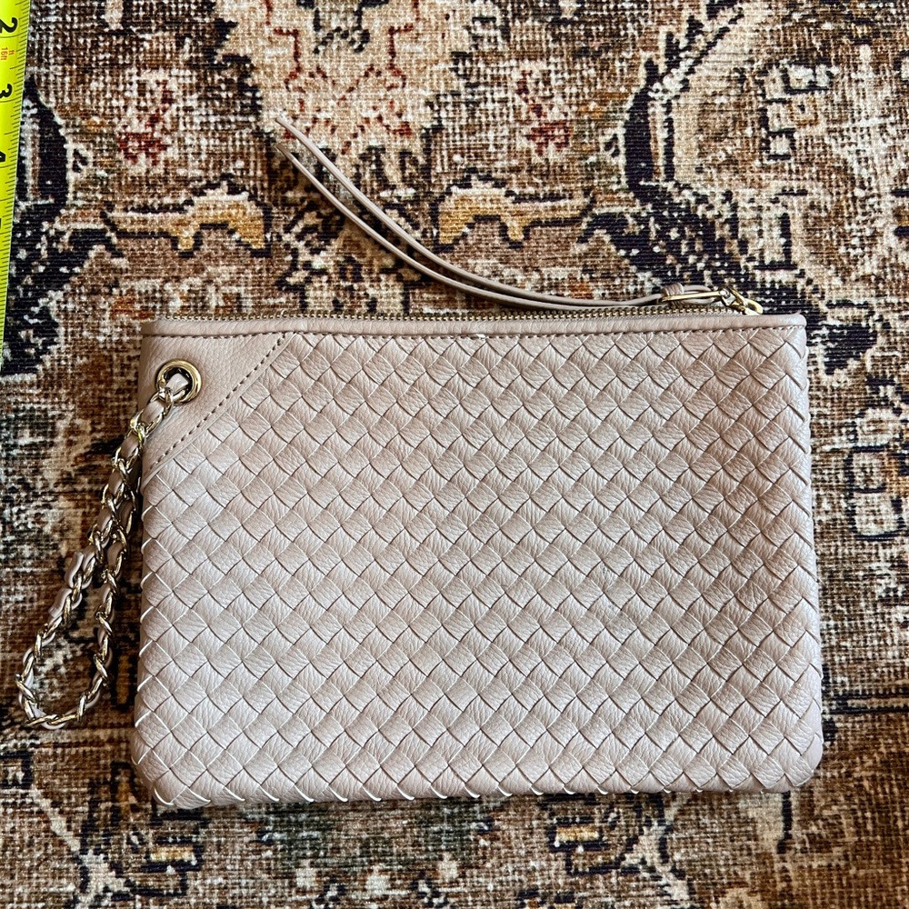 Banana Republic Beige Woven Wristlet